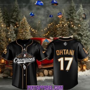 Los Angeles Dodgers Shohei Ohtani 2025 World Series Champions Black Jersey