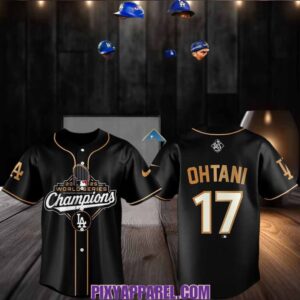 Los Angeles Dodgers Shohei Ohtani 2025 World Series Champions Black Jersey