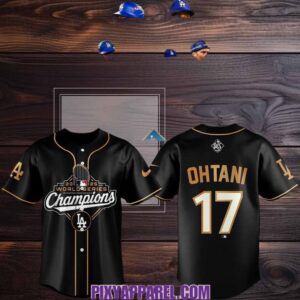Los Angeles Dodgers Shohei Ohtani 2025 World Series Champions Black Jersey