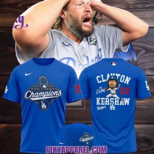 Los Angeles Dodgers – Clayton Kershaw x World Series Champions 2025 T Shirt, Hoodie