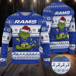 Los Angeles Rams Grinch Christmas Ugly Sweater