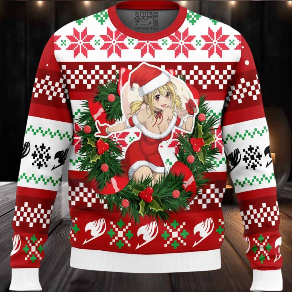Lucy Heartfilia Fairy Tail Ugly Christmas Sweater Lucy Heartfilia Fairy Tail Ugly Christmas Sweater
