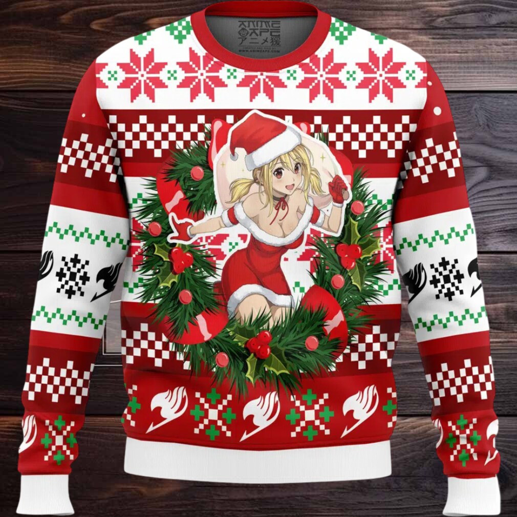 Lucy Heartfilia Fairy Tail Ugly Christmas Sweater Lucy Heartfilia Fairy Tail Ugly Christmas Sweater