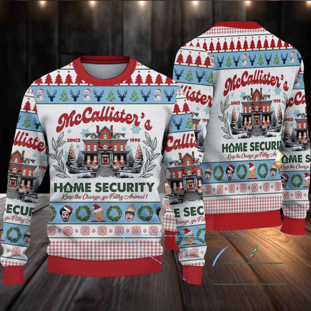 McCallister Home Security Home Alone Christmas Knitted Sweater McCallister Home Security Home Alone Christmas Knitted Sweater