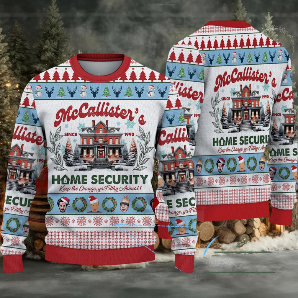 McCallister Home Security Home Alone Christmas Knitted Sweater McCallister Home Security Home Alone Christmas Knitted Sweater
