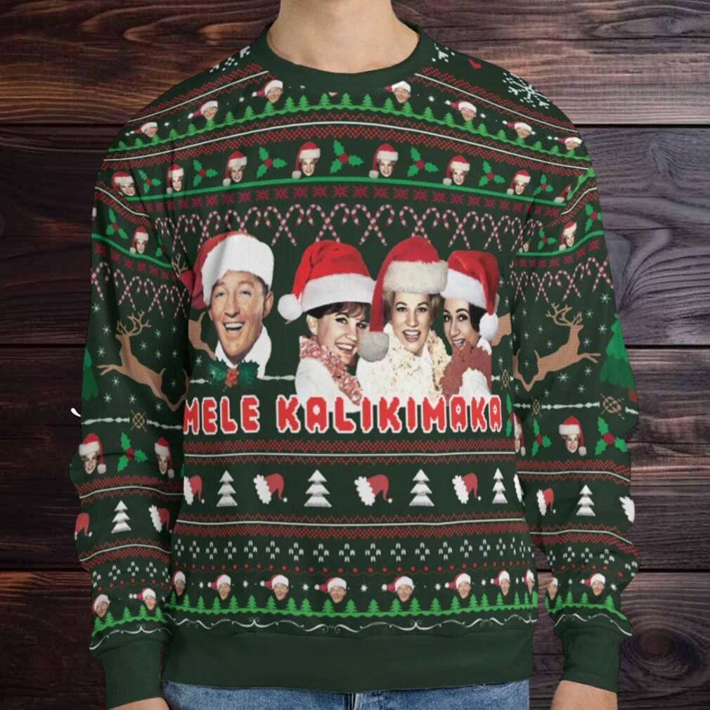 Mele Kalikimak Bing Crosby Ugly Christmas Sweatshirt Mele Kalikimak Bing Crosby Ugly Christmas Sweatshirt