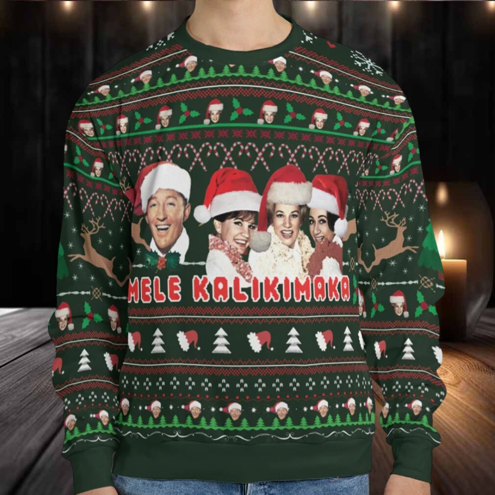 Mele Kalikimak Bing Crosby Ugly Christmas Sweatshirt Mele Kalikimak Bing Crosby Ugly Christmas Sweatshirt