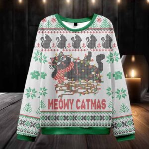 Meowy Catmas Ugly Christmas Sweater