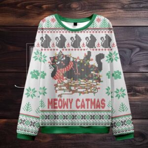 Meowy Catmas Ugly Christmas Sweater