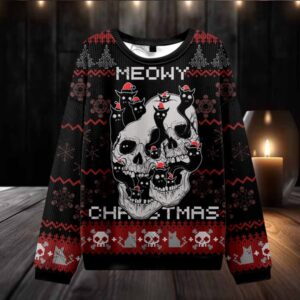 Meowy Christmas Ugly Sweatshirts