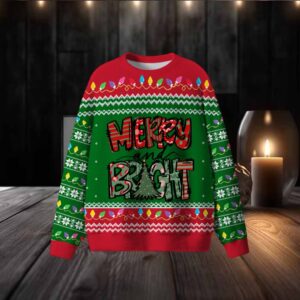 Merry And Bright Christmas Ugly Sweater