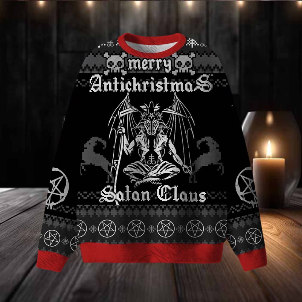 Merry Antichristmas Satan Claus Satanic Ugly Sweatshirts Merry Antichristmas Satan Claus Satanic Ugly Sweatshirts