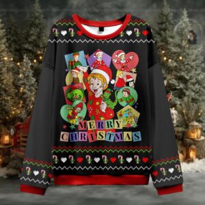 Merry Christmas Children Magic School Teacher Ugly Knit Sweatshirt