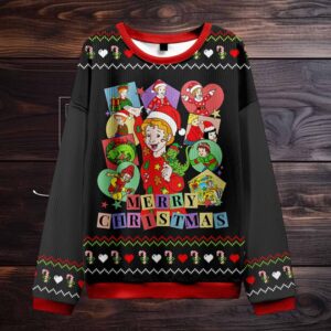 Merry Christmas Children Magic School Teacher Ugly Knit Sweatshirt