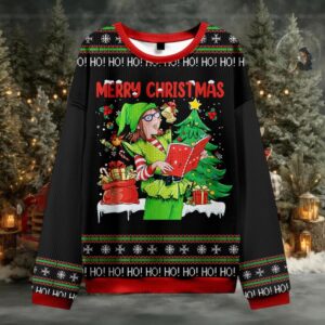 Merry Christmas Little Kids Teacher Ugly Knit Sweatshirt