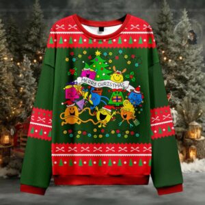 Merry Christmas Teacher Ugly Knit Sweatshirt