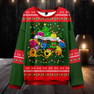 Merry Christmas Teacher Ugly Knit Sweatshirt