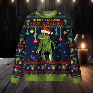 Merry Frogmas from Loveland Ugly Sweatshirts