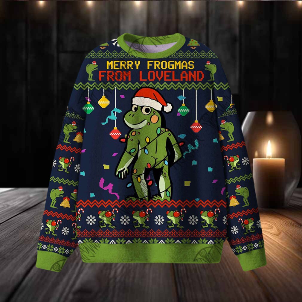 Merry Frogmas from Loveland Ugly Sweatshirts Merry Frogmas from Loveland Ugly Sweatshirts