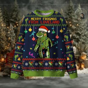 Merry Frogmas from Loveland Ugly Sweatshirts
