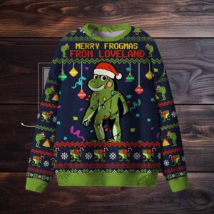 Merry Frogmas from Loveland Ugly Sweatshirts