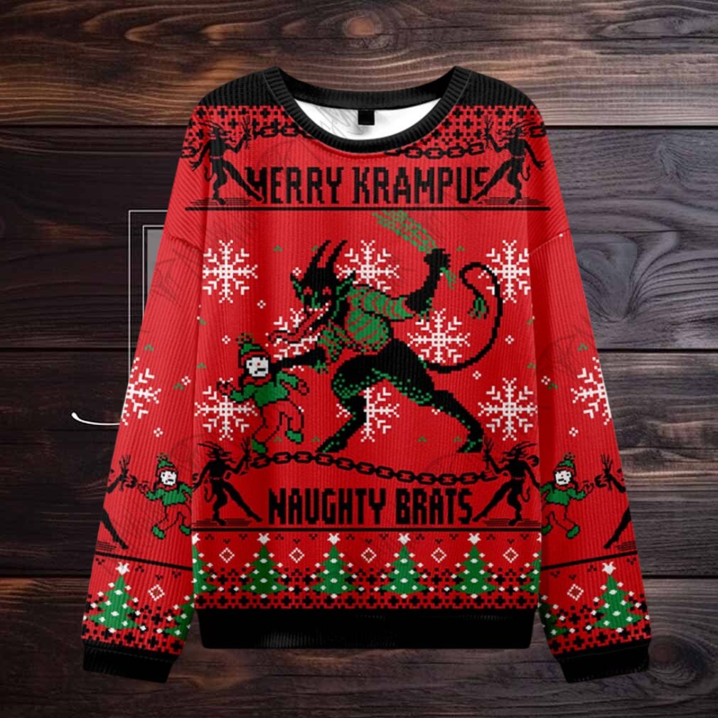 Merry Krampus Naughty Brats Ugly Sweatshirts Merry Krampus Naughty Brats Ugly Sweatshirts