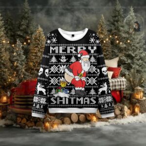Merry Shitmas Ugly Christmas Sweatshirt