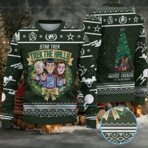Merry Trekmas Live Long And Prosper Christmas Knitted Sweater