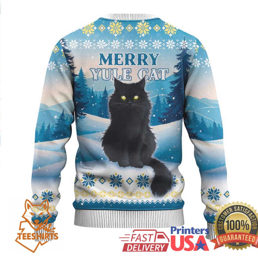 Merry Yule Cat Christmas Ugly Christmas Sweater Icelandic Folklore Jolakotturinn Merry Yule Cat Christmas Ugly Christmas Sweater Icelandic Folklore Jolakotturinn