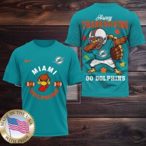 Miami Dolphins NFL Turkey Game Happy Thanksgiving Shirt