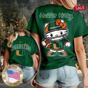 Miami Hurricanes NCAA Hello Kitty Shirt
