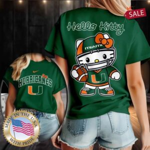 Miami Hurricanes NCAA Hello Kitty Shirt