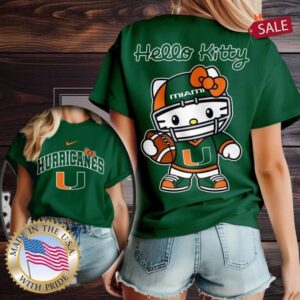 Miami Hurricanes NCAA Hello Kitty Shirt