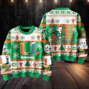 Miami Hurricanes They Not Like Us Christmas Ugly Sweater Mens Womens For Sale