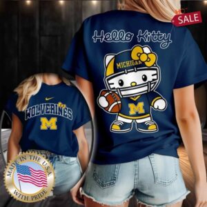 Michigan Wolverines NCAA Hello Kitty Shirt