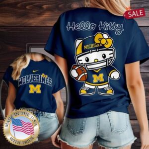 Michigan Wolverines NCAA Hello Kitty Shirt