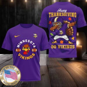 Minnesota Vikings NFL Turkey Game Happy Thanksgiving Shirt