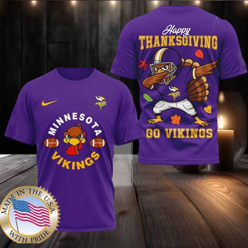 Minnesota Vikings NFL Turkey Game Happy Thanksgiving Shirt Minnesota Vikings NFL Turkey Game Happy Thanksgiving Shirt