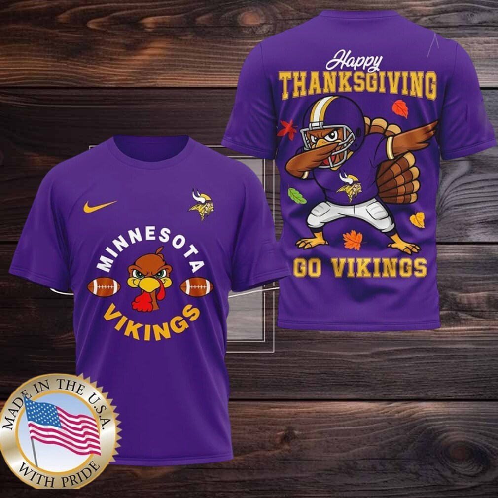 Minnesota Vikings NFL Turkey Game Happy Thanksgiving Shirt Minnesota Vikings NFL Turkey Game Happy Thanksgiving Shirt