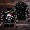 Guns N Roses Band Cross Logo Skeletons With Santa Hats Xmas Holiday Jumper Multicolor Ugly Christmas Sweater Guns N Roses Band Cross Logo Skeletons With Santa Hats Xmas Holiday Jumper Multicolor Ugly Christmas Sweater