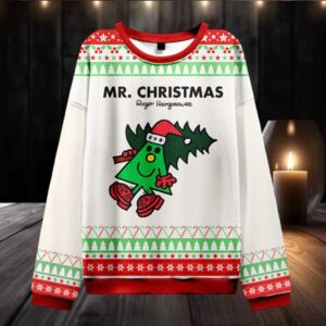 Mr Christmas Merry Christmas Teacher Ugly Knit Sweatshirt