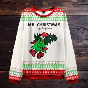 Mr Christmas Merry Christmas Teacher Ugly Knit Sweatshirt