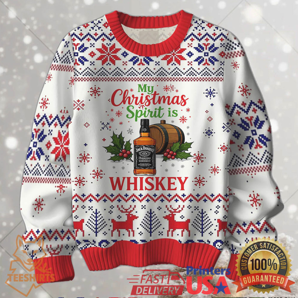 My Christmas Spirit is Jack Daniel’s Whiskey Ugly Sweater My Christmas Spirit is Jack Daniel’s Whiskey Ugly Sweater