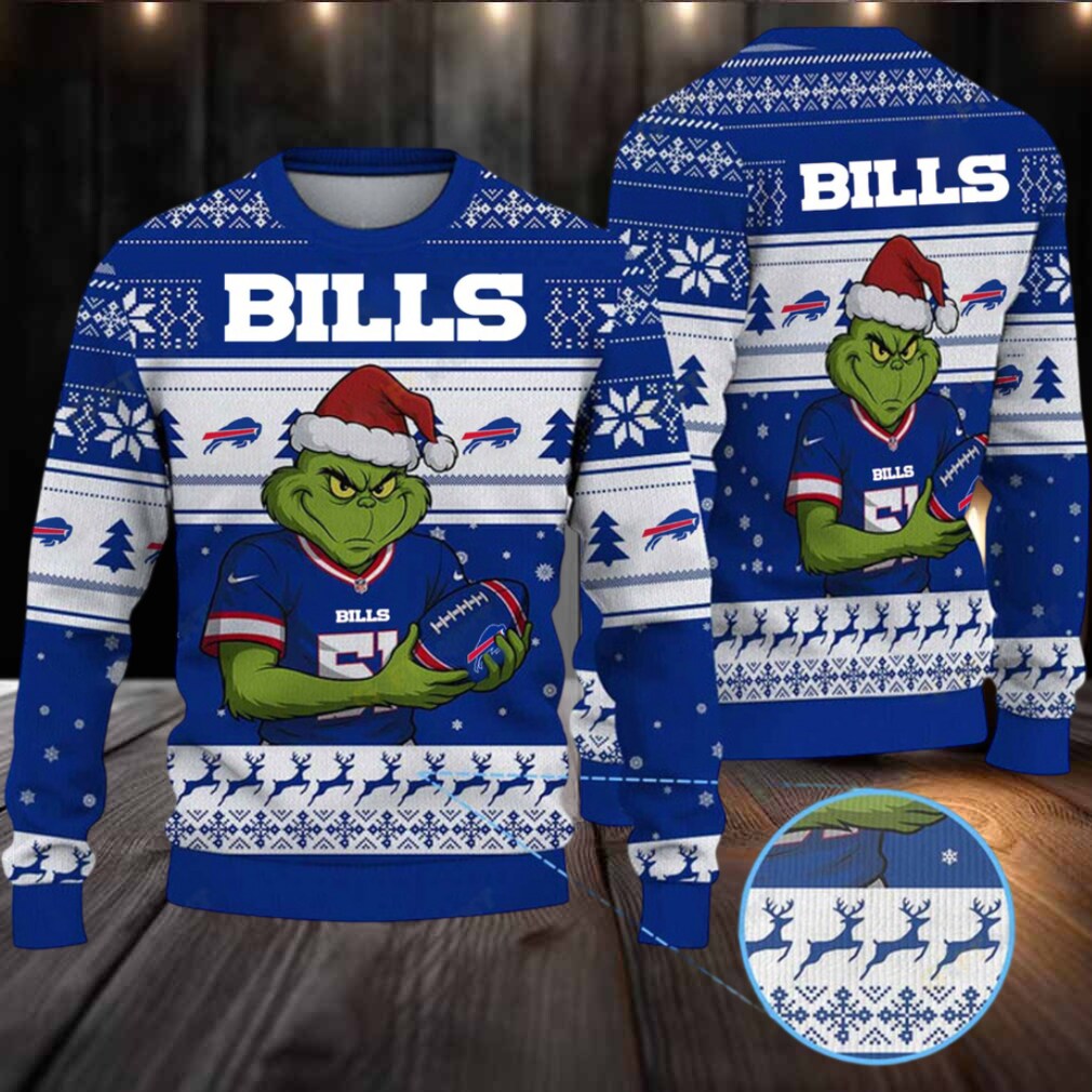 NFL Buffalo Bills Grinch Jersey Christmas Sweater NFL Buffalo Bills Grinch Jersey Christmas Sweater