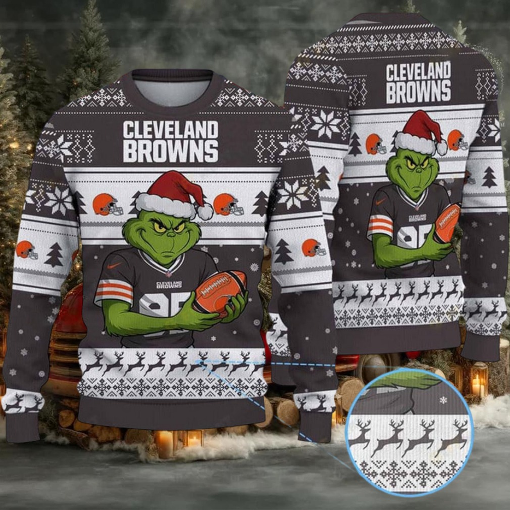 NFL Cleveland Browns Grinch Jersey Christmas Sweater NFL Cleveland Browns Grinch Jersey Christmas Sweater