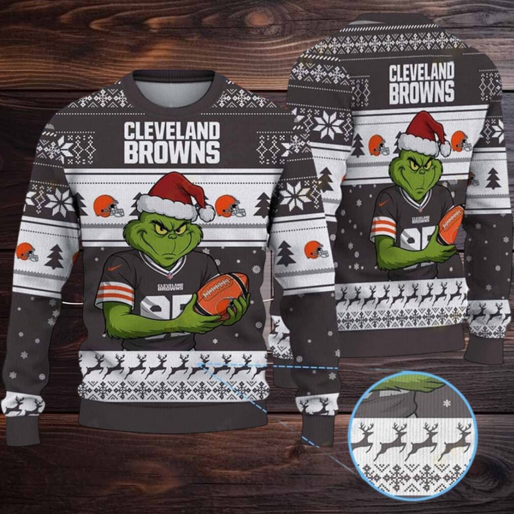 NFL Cleveland Browns Grinch Jersey Christmas Sweater NFL Cleveland Browns Grinch Jersey Christmas Sweater