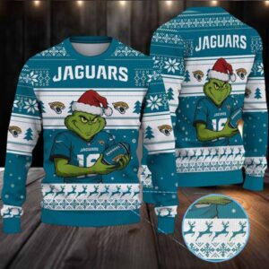 NFL Jacksonville Jaguars Grinch Ugly Christmas Sweater