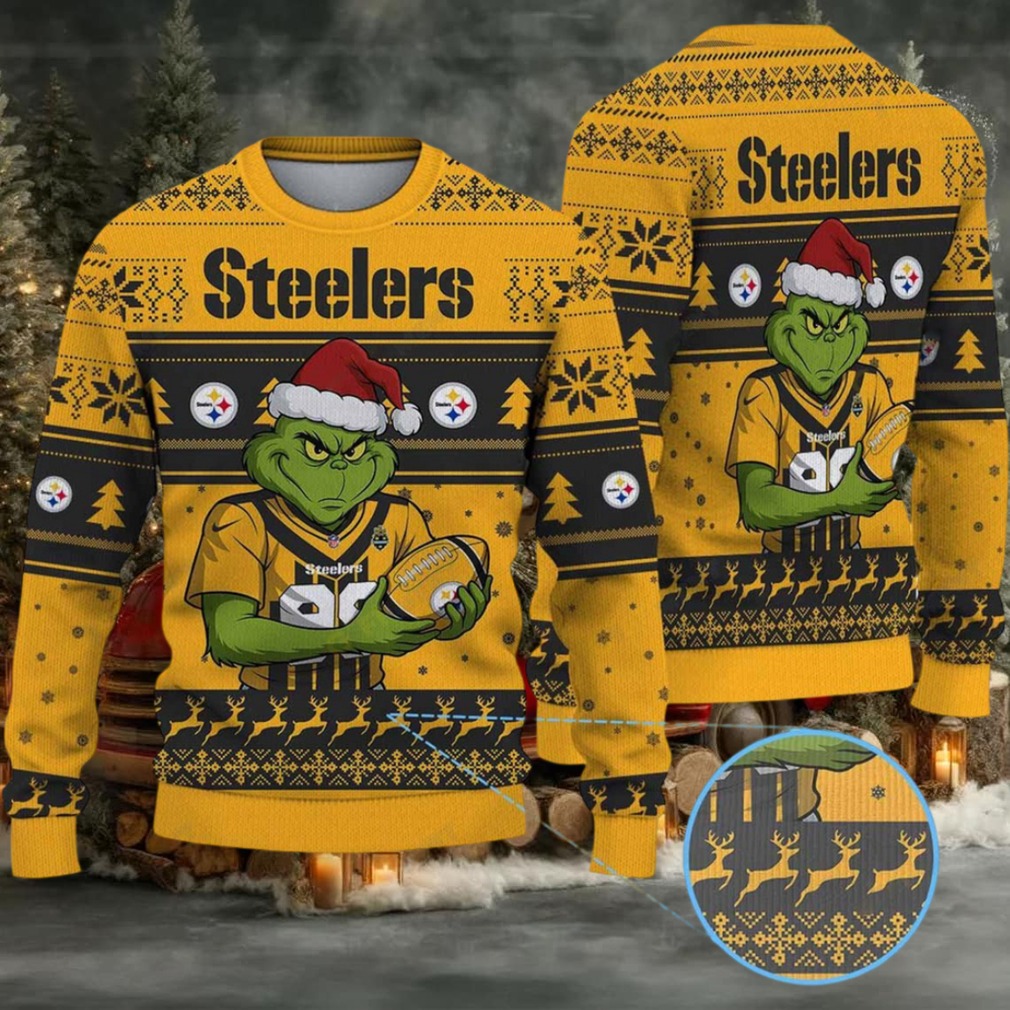 NFL Pittsburgh Steelers Grinch Ugly Christmas Sweater NFL Pittsburgh Steelers Grinch Ugly Christmas Sweater