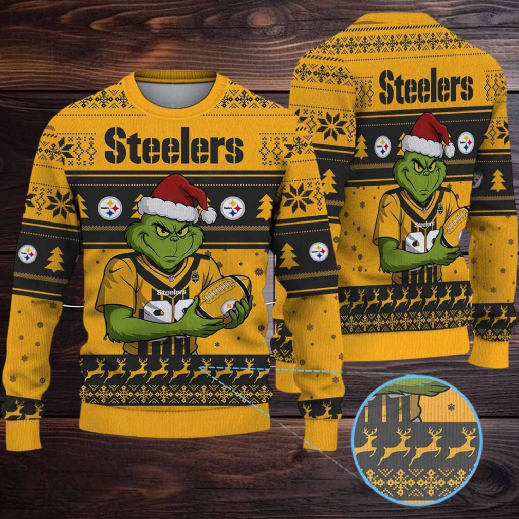 NFL Pittsburgh Steelers Grinch Ugly Christmas Sweater NFL Pittsburgh Steelers Grinch Ugly Christmas Sweater