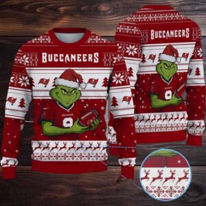 NFL Tampa Bay Buccaneers Grinch Jersey Christmas Sweater